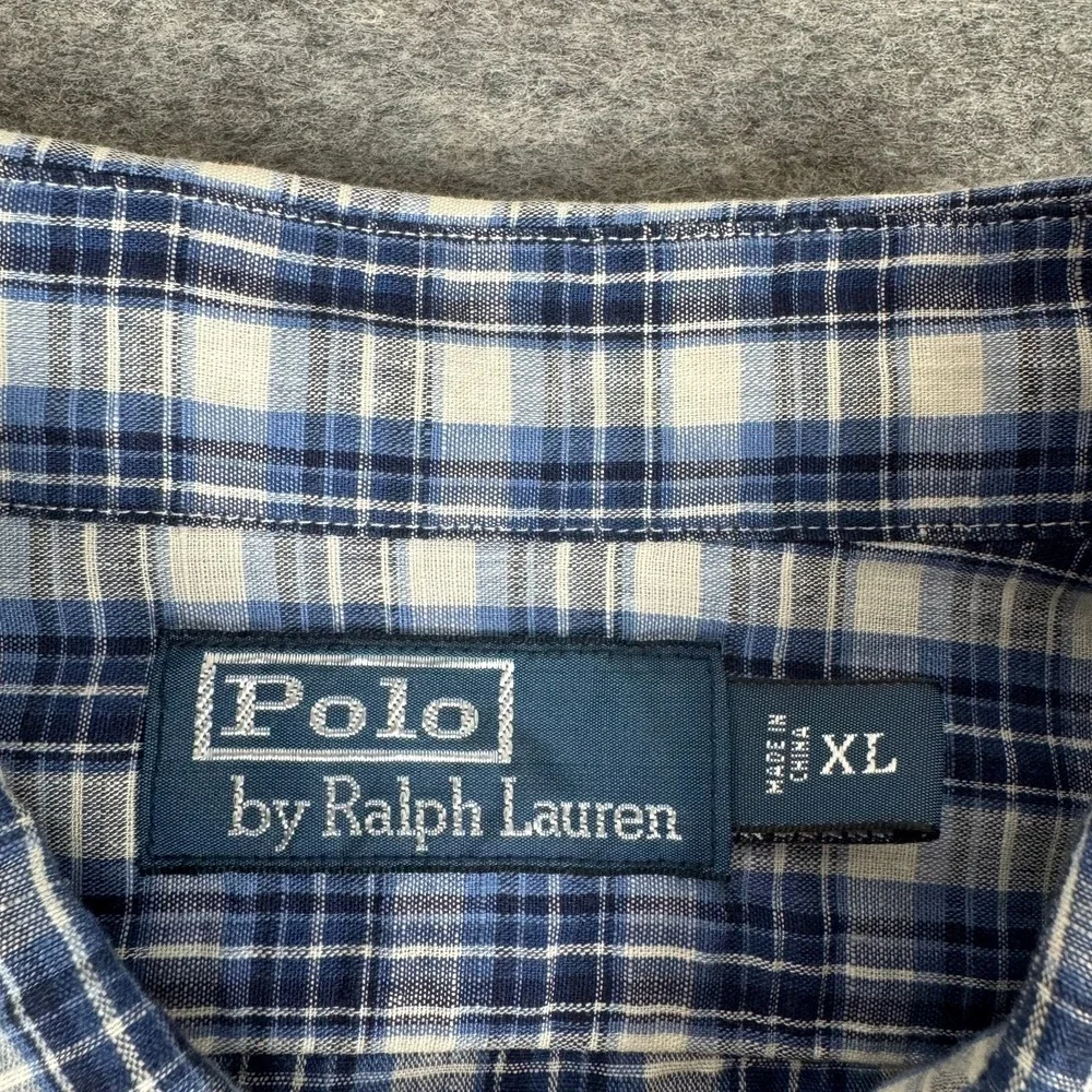 Polo Ralph Lauren Double Pocket Work Shirt Classic Linen Blend Lot‎ of 2 Mens XL
